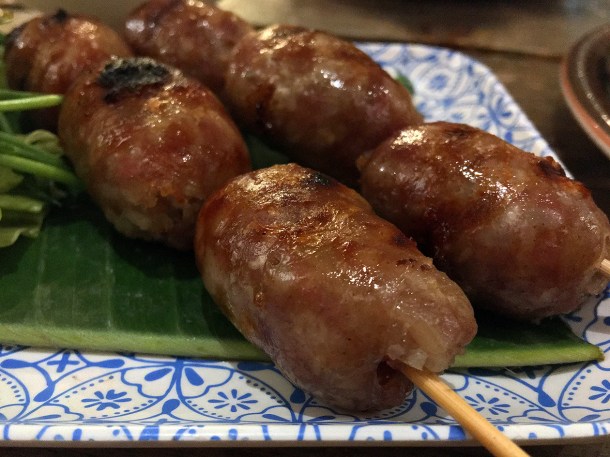 illustrative photo of the fermented sausages at Lao Cafe
