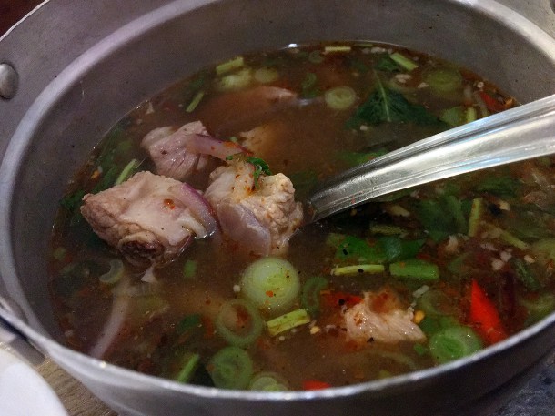 illustrative image of the pork rib hotpot at Lao Cafe