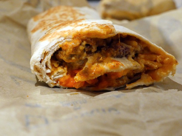 illustrative photo of the Volcano burrito from Taco Bell Woolwich