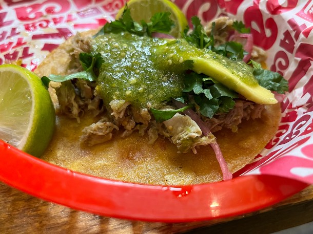 illustrative photo of the pork tacos at Taca Tacos Deptford