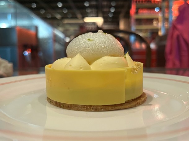 illustrative photo of the citrus tart at Cafe Francois